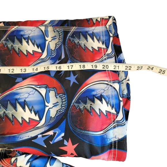 Dragon Fly Greatful Dead Vintage Y2K All Over Print AOP Swim Trunks Shorts  32 - Picture 8 of 11